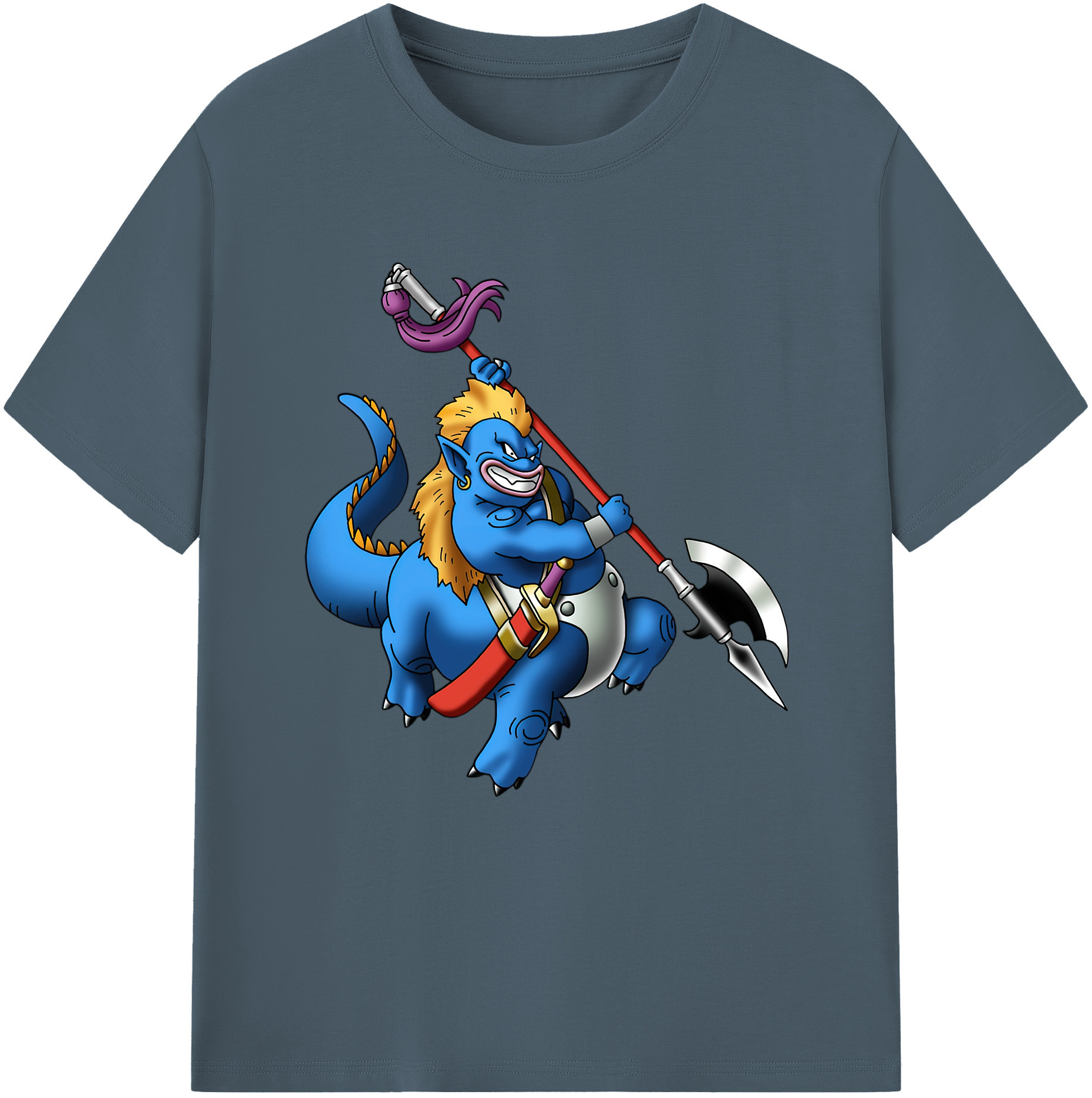 （画像用） ドラゴンクエスト Doragon Kuesuto Dragon Quest 綿100％半袖Tシャツ（フロントプリント）